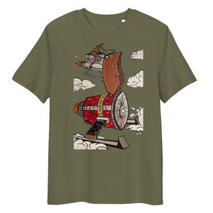 "FaceLift" Industrial Mechanics Unisex organic cotton t-shirt