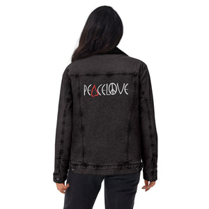 PeaceLoveAbove Unisex denim sherpa jacket